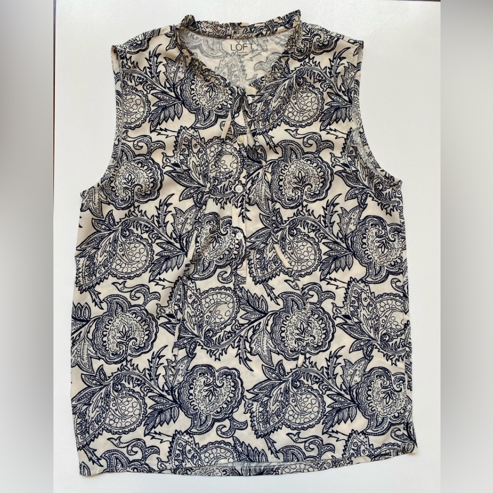 Loft Paisley Tank Blouse